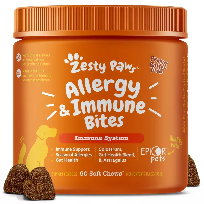 Zesty Paws Allergy & Immune Bites for Dogs, 90-Count