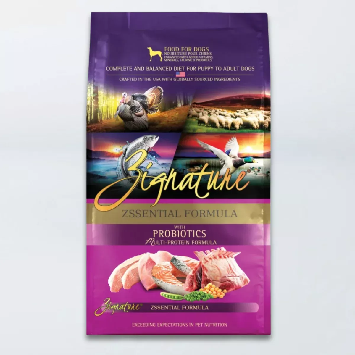 Zignature Zssential Formula Dry Dog Food – Multi-Protein – 13lb Bag