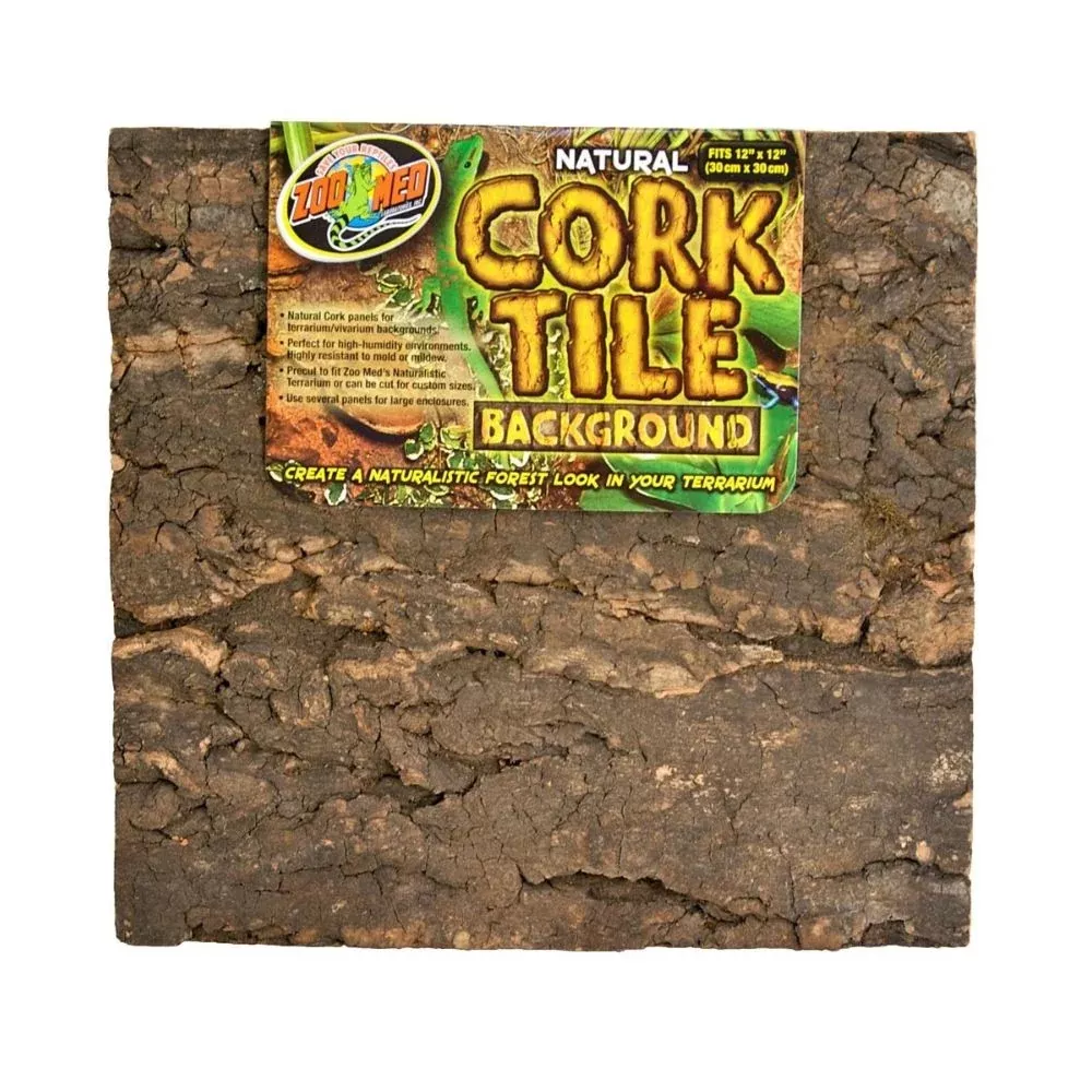 Zoo Med Natural Cork Tile 12″X12″ Background