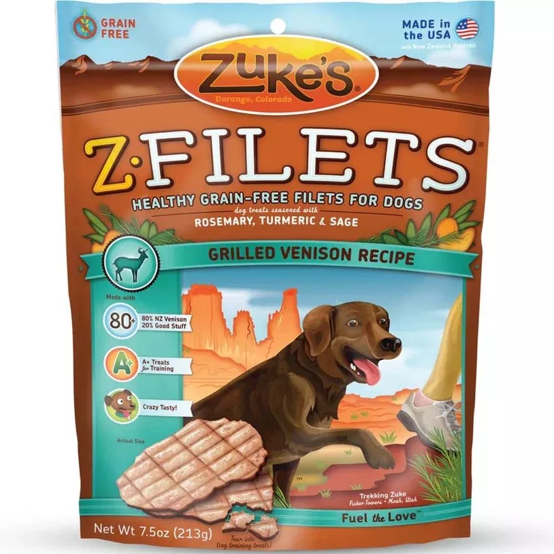 Zuke’s Z-Filets Grilled Venison Dog Treats